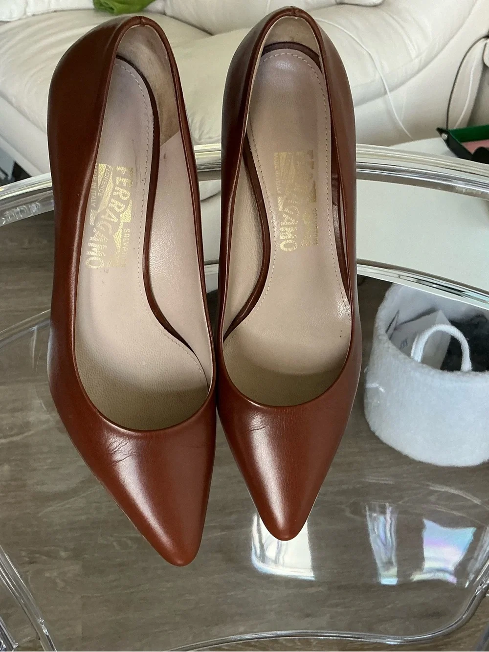 Salvatore Ferragamo kitten heels
